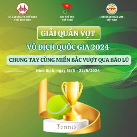  Giải quần vợt VĐQG 2024 hướng đến đồng bào bị bão lũ