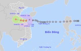 Bão số 4 đổ bộ đất liền các tỉnh Quảng Bình - Trị  第1张