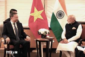 Tổng Bí thư, Chủ tịch nước Tô Lâm tiếp Thủ tướng Ấn Độ Narendra Modi  第1张