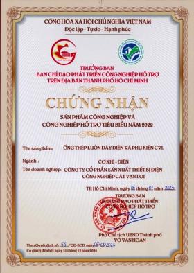 Sản phẩm CNHT tiêu biểu 2022: Ống luồn dây điện CVL xuất khẩu đi Nhật