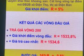  Đề nghị công an vào cuộc vụ đấu giá mỏ cát 370 tỷ đồng ở Quảng Nam 第1张